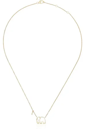 YVONNE LÉON 9kt Elephant necklace