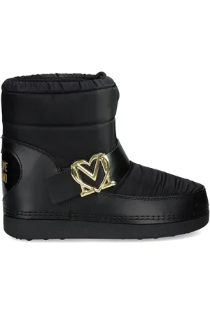 Moschino Logo-plaque padded boots