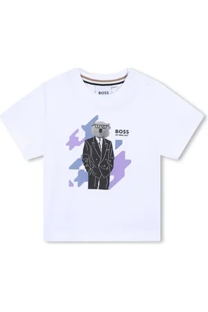 HUGO BOSS Logo-print cotton T-shirt