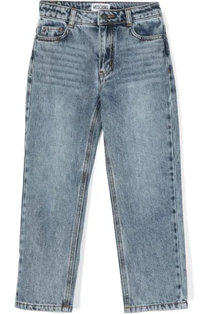 Moschino Logo-embroidered jeans