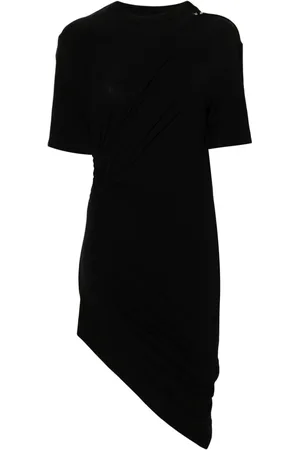 MUGLER Asymmetric hem minidress
