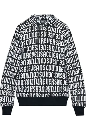 VERSACE Logo-print hoodie