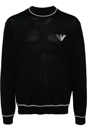 Emporio Armani Logo-jacquard sweater