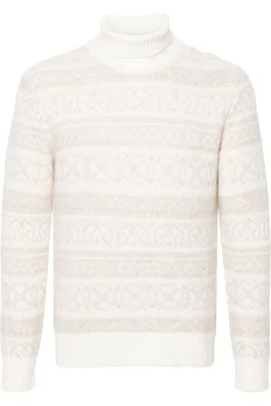 ELEVENTY Pattern-jacquard sweater