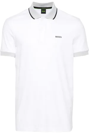 HUGO BOSS Striped cotton polo shirt