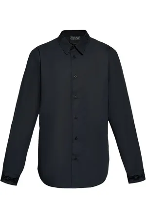 VERSACE Logo-appliqu?? cotton shirt