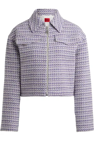 HUGO BOSS Tweed cropped jacket