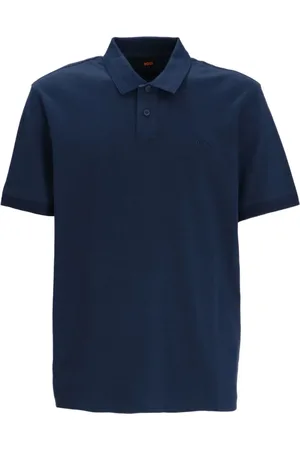 HUGO BOSS Logo-embroidered cotton polo shirt