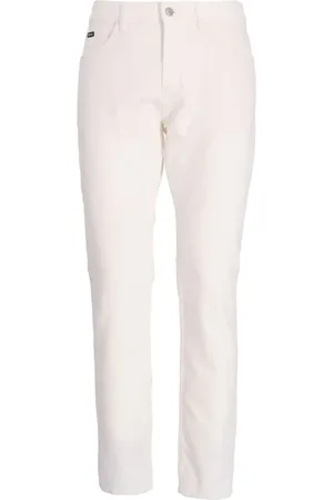 HUGO BOSS Straight-leg cotton trousers