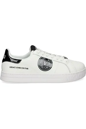 VERSACE Leather sneakers