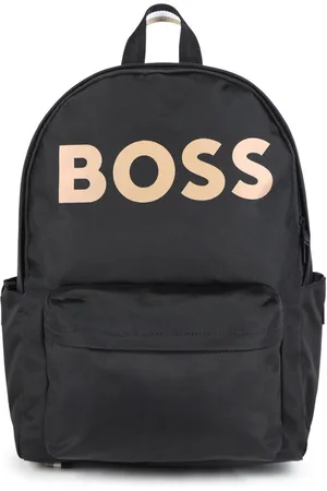 HUGO BOSS Logo-print stripe-detail backpack