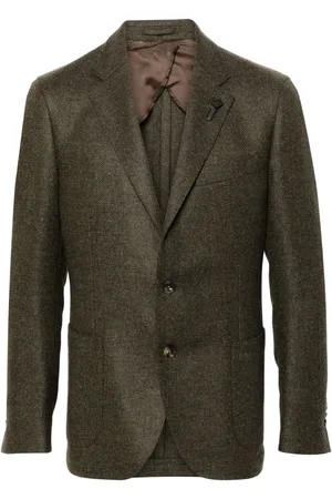 LARDINI Brooch-detail blazer