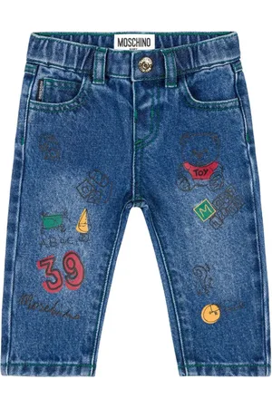 Moschino Teddy Bear cotton jeans