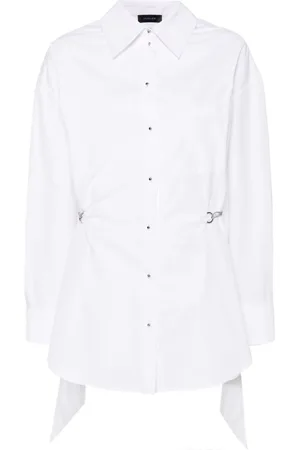 MUGLER Chain-detail shirt dress