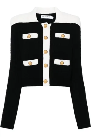Self-Portrait Contrast-trim cardigan