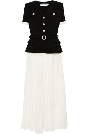 Self-Portrait V-neck midi dress