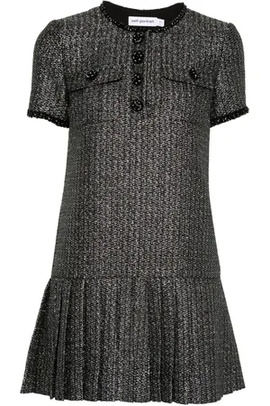 Self-Portrait Boucl?? mini dress