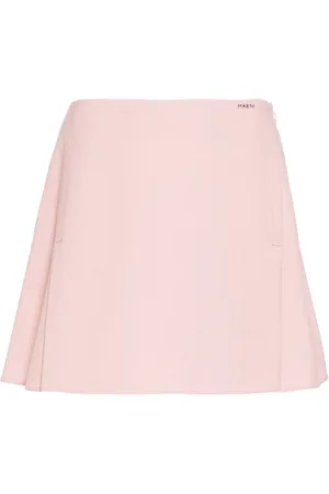 Marni Embroidered-logo mini skirt