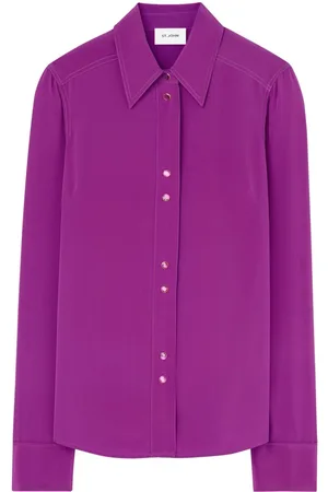 ST. JOHN Long-sleeve silk shirt