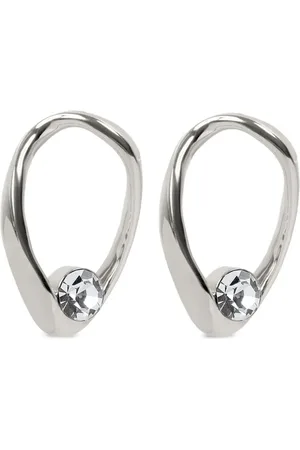 DRIES VAN NOTEN Oval hoop earrings
