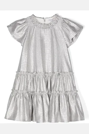 MONNALISA Patterned-jacquard dress