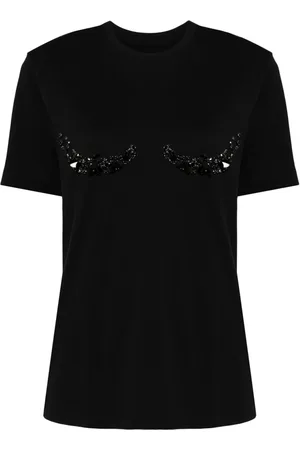JNBY Crystal-embellished T-shirt
