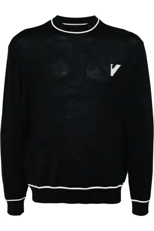 Emporio Armani Logo-jacquard sweater