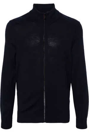 HUGO BOSS Logo-embroidered cardigan