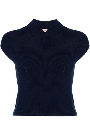 Twin-Set Logo plaque knitted top