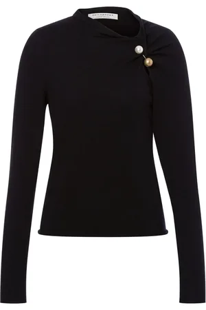 Serafini Pin-detail virgin wool jumper
