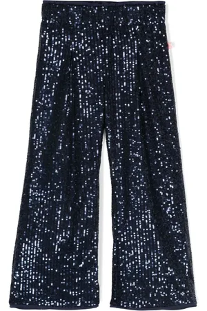 Billieblush Sequin-embellished wide-leg trousers