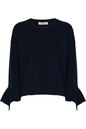 Twin-Set Ruffled crew-neck sweater