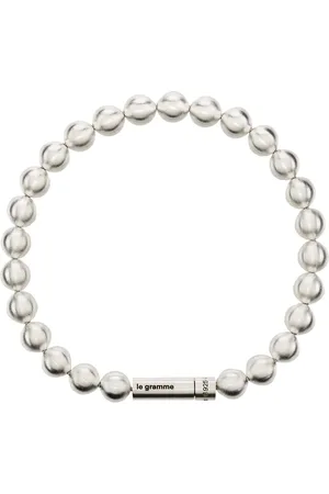 Le Gramme Le 47g brushed bead bracelet