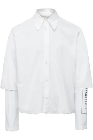 Maison Margiela Numbers-motif cotton shirt