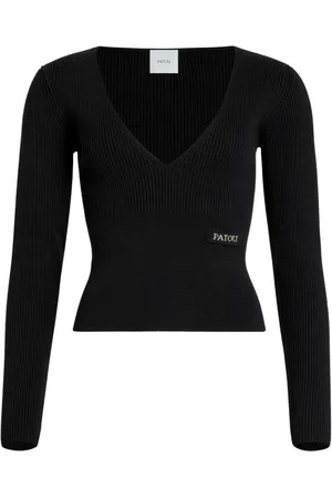 Patou V-neck ribbed sweater