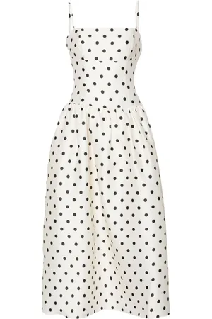 Self-Portrait Taffeta midi dress