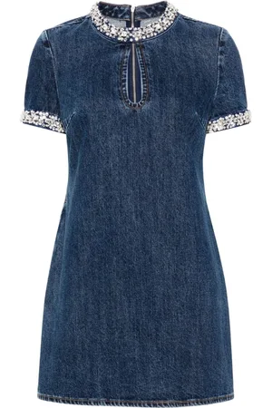 Self-Portrait Crystal-embellished mini dress