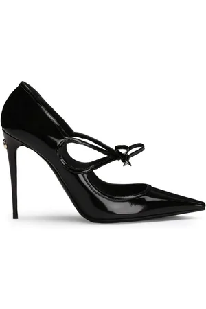 Dolce & Gabbana Ribbon-tie leather pumps