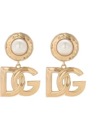 Dolce & Gabbana Logo-pendant earrings