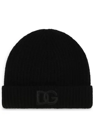 Dolce & Gabbana Logo-embroidered ribbed-knit beanie