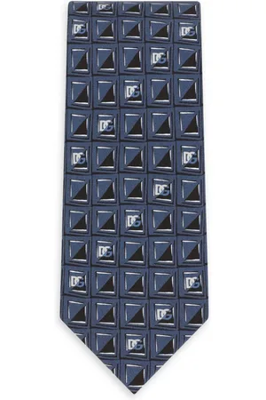 Dolce & Gabbana Logo jacquard silk tie
