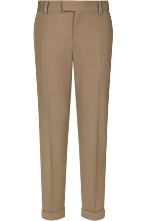 Dolce & Gabbana Pressed-crease tapered trousers
