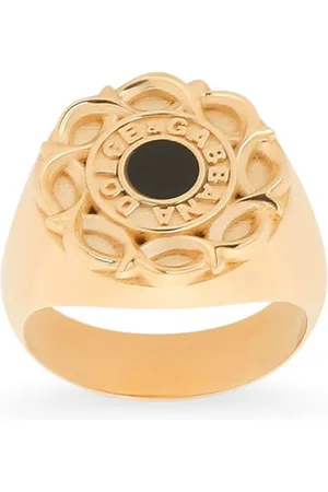 Dolce & Gabbana DG-print enamel ring