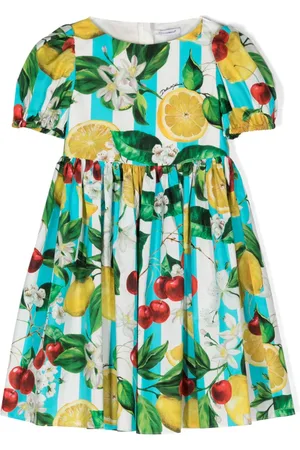 Dolce & Gabbana Lemon-print cotton dress