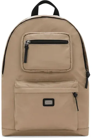 Dolce & Gabbana Logo-plaque zipped backpack