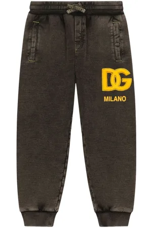 Dolce & Gabbana Logo-patch washed track pants