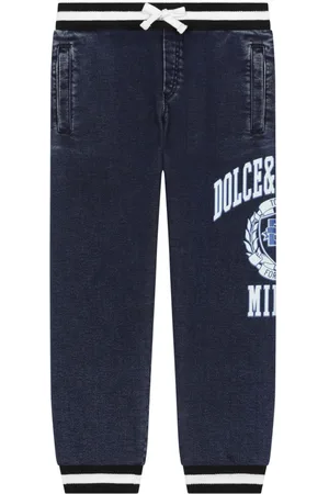 Dolce & Gabbana Logo-print denim track pants