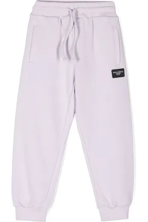 Dolce & Gabbana Logo-patch cotton track pants