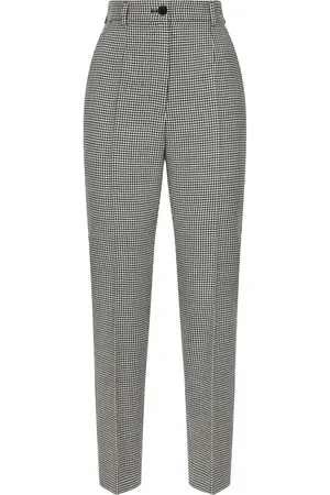 Dolce & Gabbana Houndstooth wool trousers