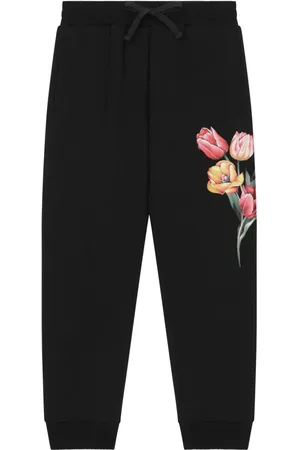 Dolce & Gabbana Floral-print cotton joggers